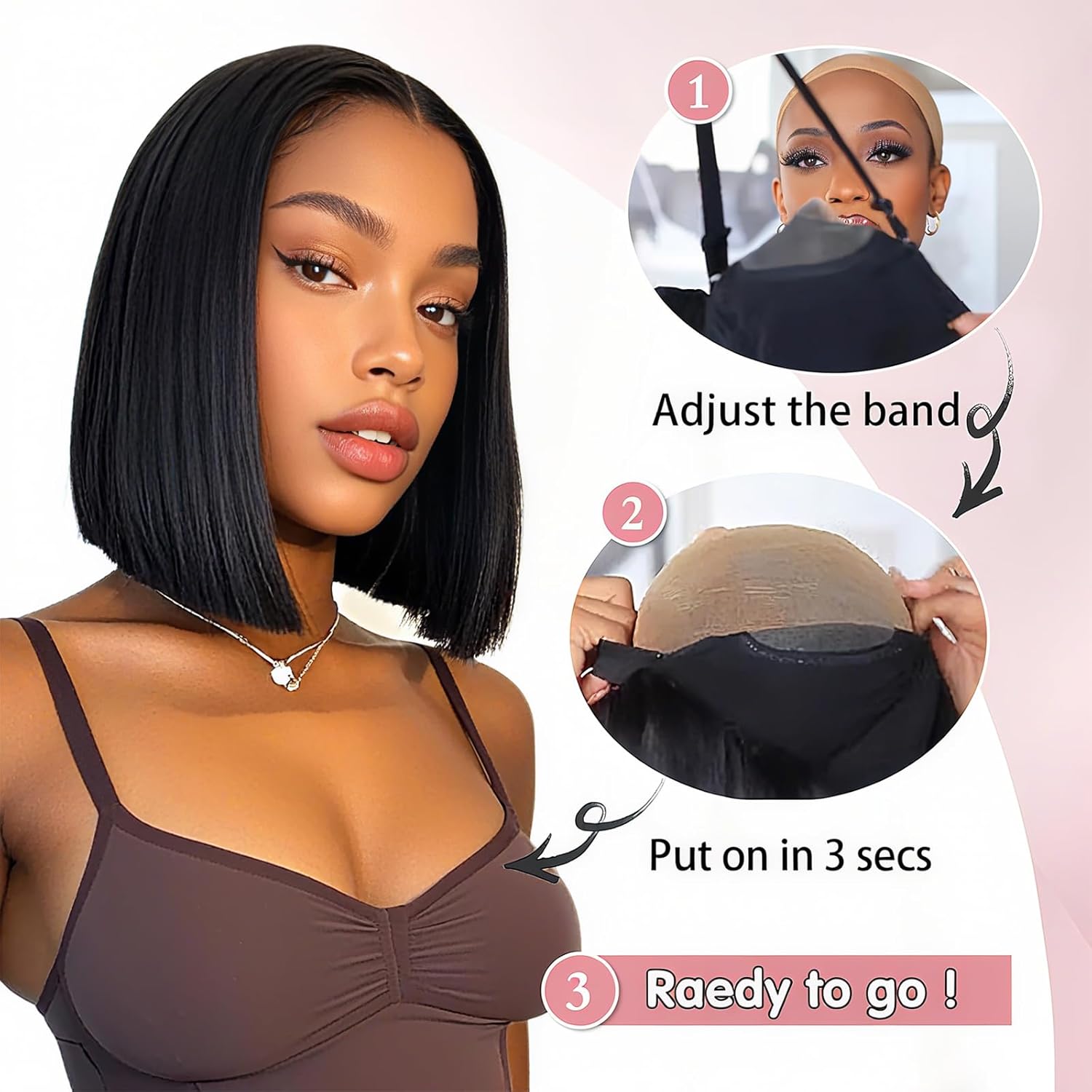 Wig Bob Pendek Smilegirl 5x5 H - Luxury Lifestyle Women ulasan dan harga