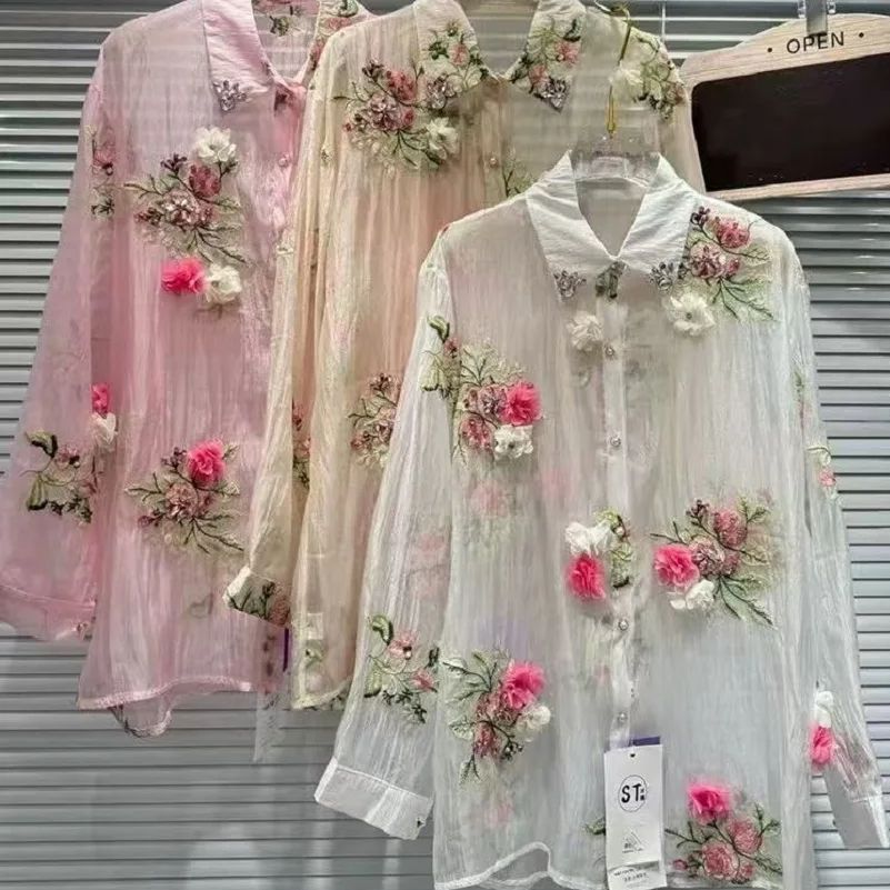 Kemeja Pesta Bordir Bunga Berl - Luxury Lifestyle Women ulasan dan harga
